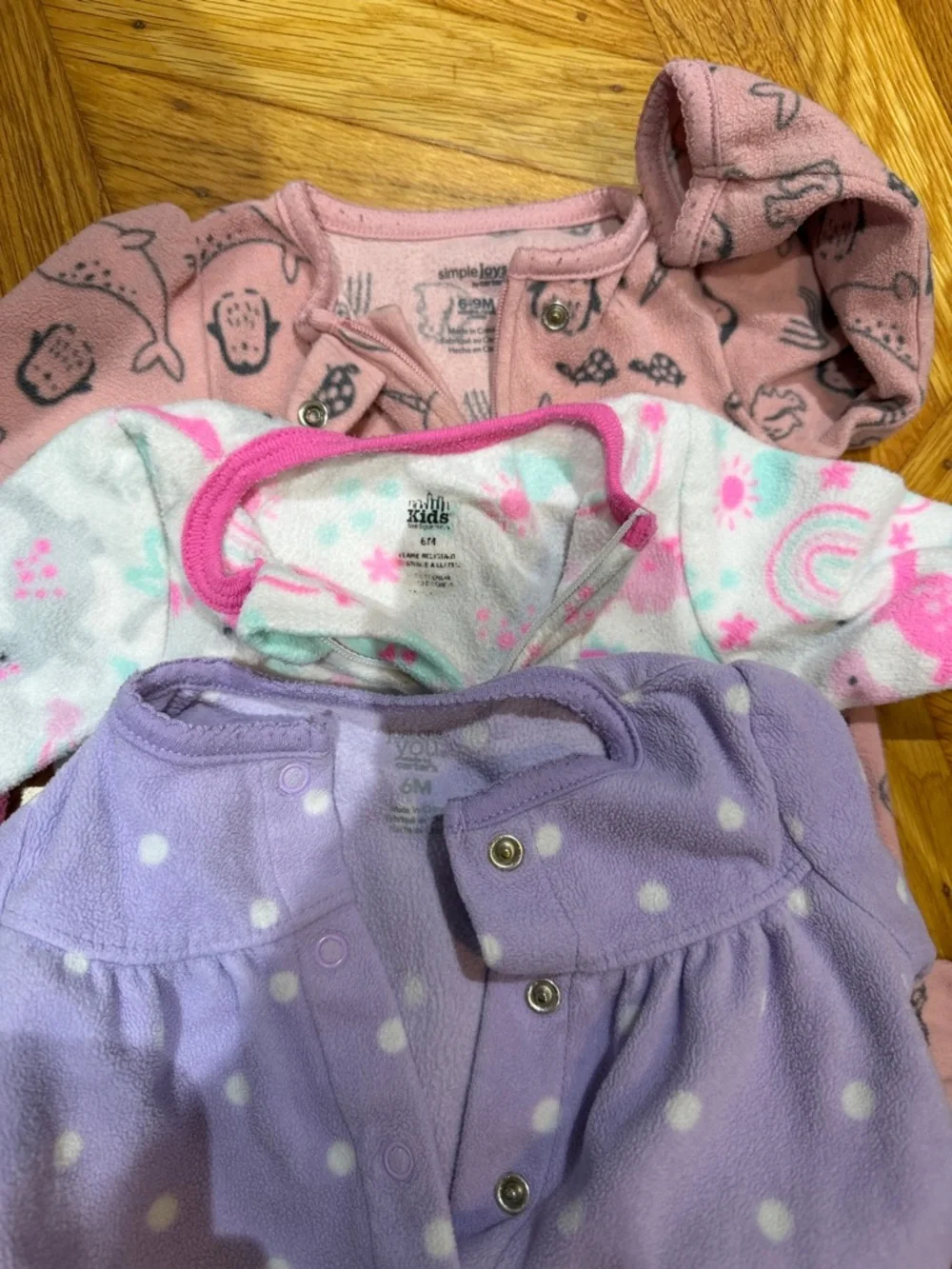 Fleece long sleeves onesie pajamas